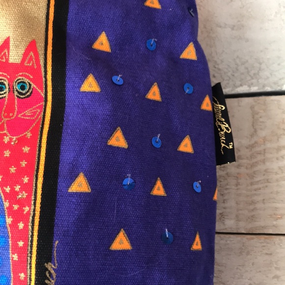 Laurel Burch sequins embellished canvas bag - Picture 4 of 11